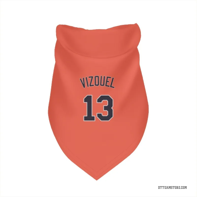 Omar Vizquel Orange Detroit Tigers Cat & Dog Pet Bandana