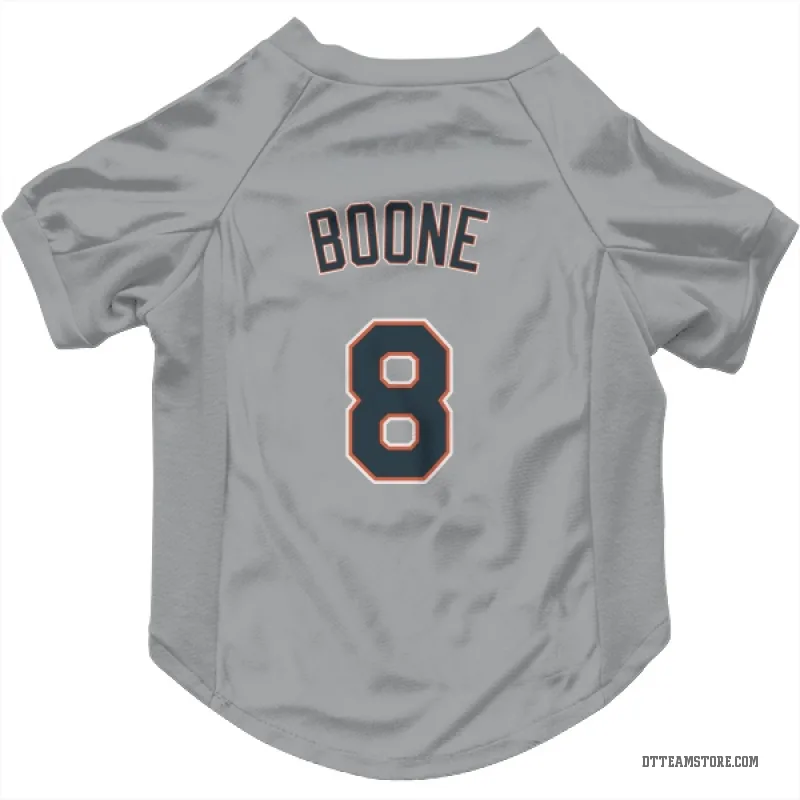 Ray Boone Gray Detroit Tigers Cat & Dog Pet Jersey