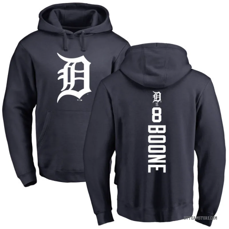 Ray Boone Men's Navy Detroit Tigers Backer Pullover Hoodie