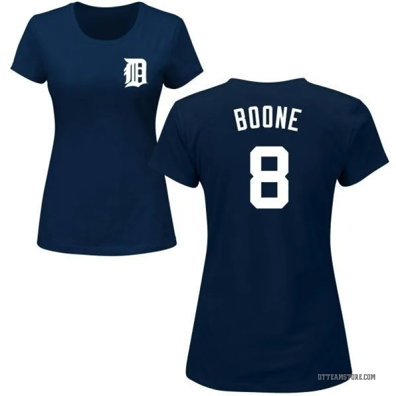 Ray Boone Women's Navy Detroit Tigers Roster T-Shirt -