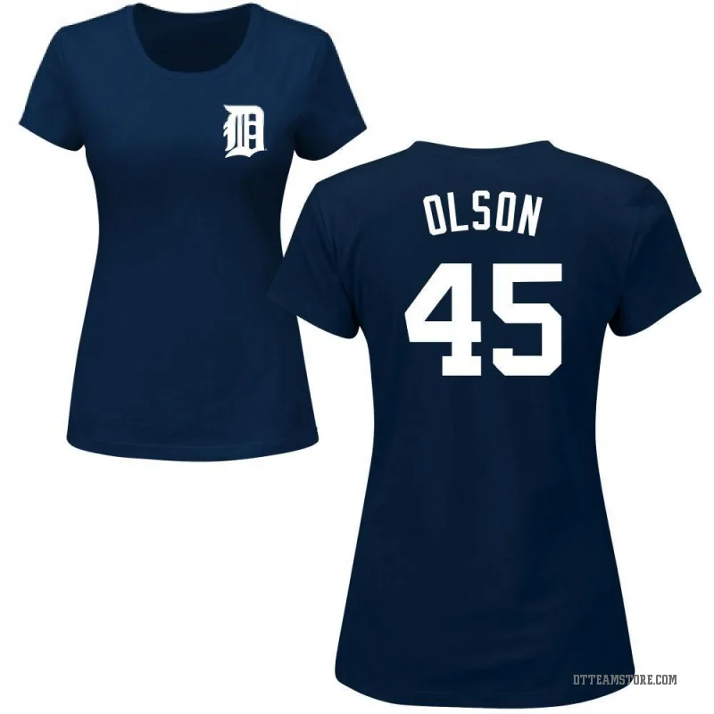 Reese Olson Women's Navy Detroit Tigers Roster T-Shirt -