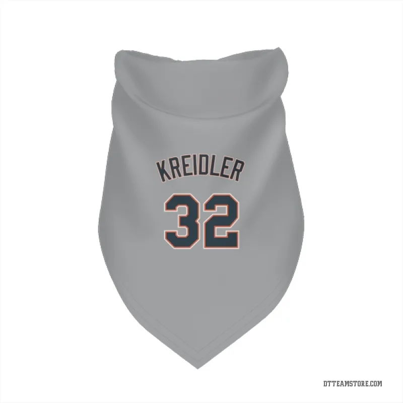 Ryan Kreidler Gray Detroit Tigers Cat & Dog Pet Bandana