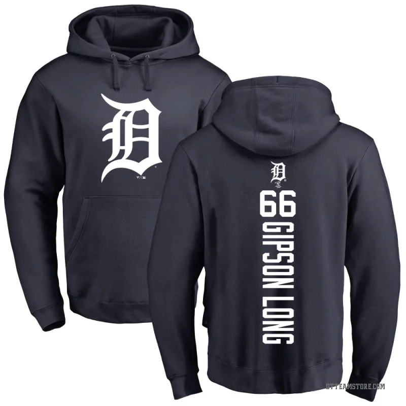 Sawyer Gipson-Long Men's Navy Detroit Tigers Backer Pullover Hoodie