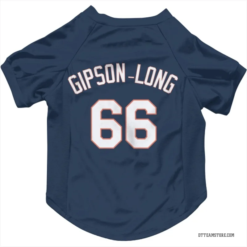 Sawyer Gipson-Long Navy Detroit Tigers Cat & Dog Pet Jersey