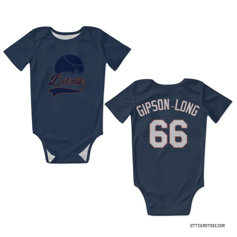 Sawyer Gipson-Long Navy Detroit Tigers Newborn & Infant Bodysuit