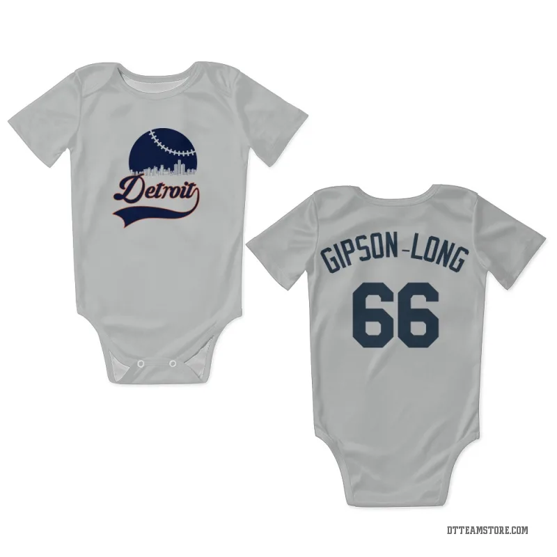 Sawyer Gipson-Long White Detroit Tigers Newborn & Infant Bodysuit