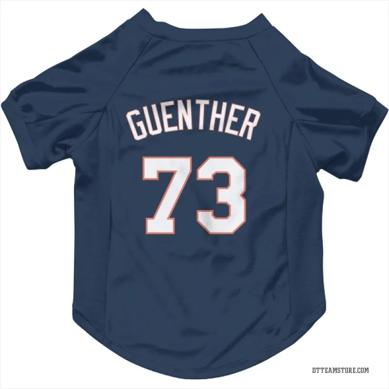 Sean Guenther Navy Detroit Tigers Cat & Dog Pet Jersey