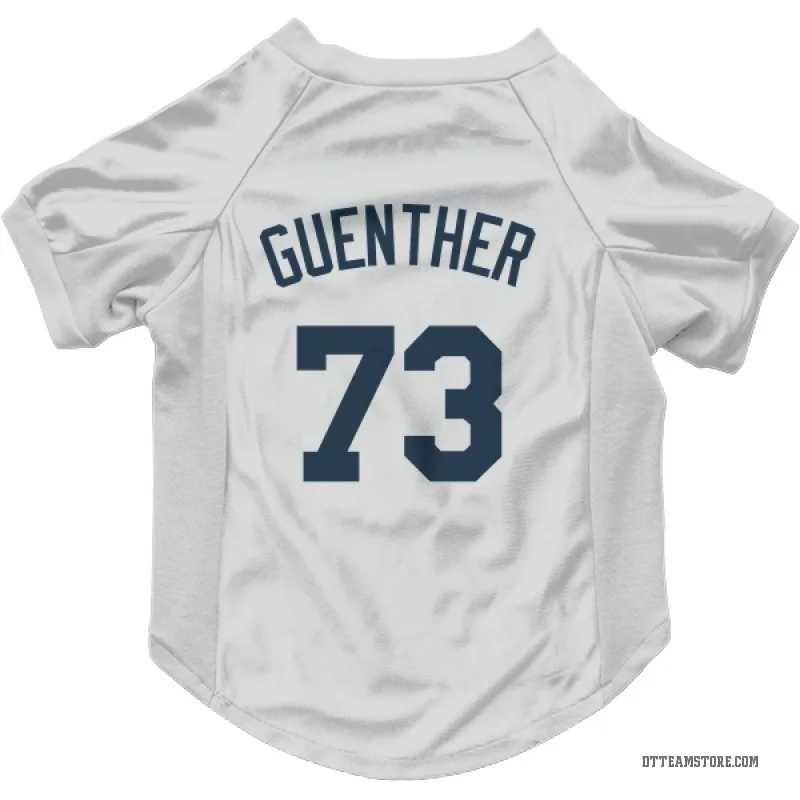 Sean Guenther White Detroit Tigers Cat & Dog Pet Jersey