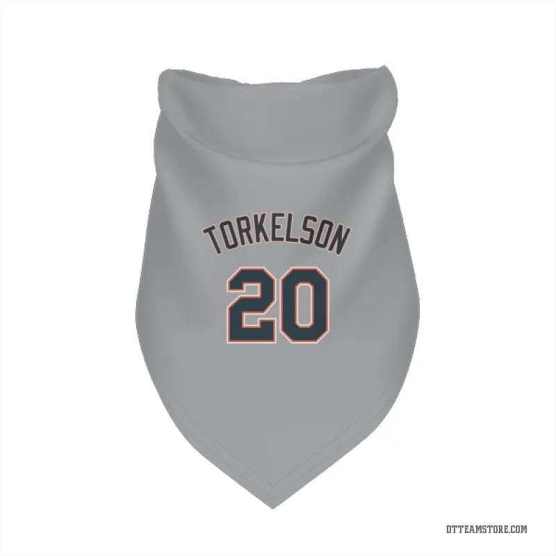 Spencer Torkelson Gray Detroit Tigers Cat & Dog Pet Bandana