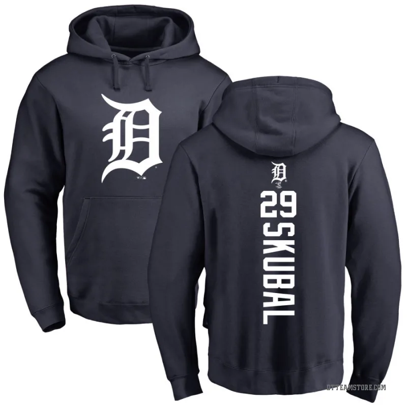 Tarik Skubal Men's Navy Detroit Tigers Backer Pullover Hoodie