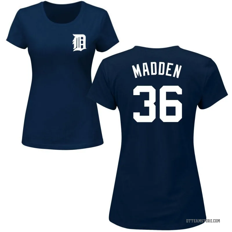 Ty Madden Women's Navy Detroit Tigers Roster T-Shirt -