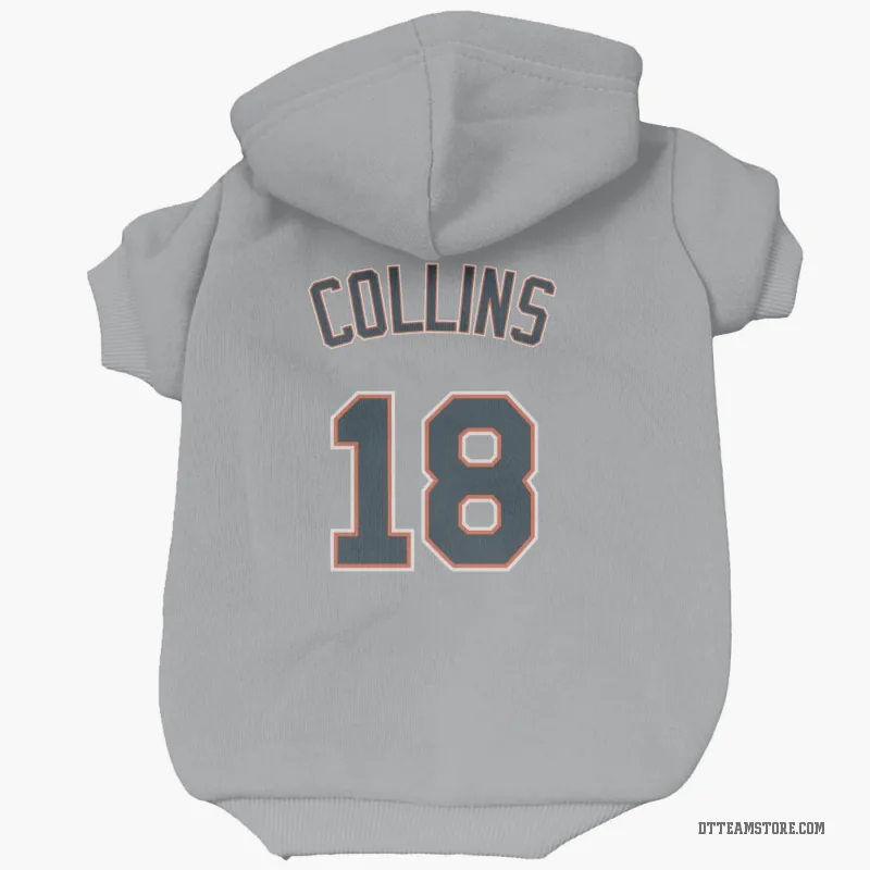 Tyler Collins Gray Detroit Tigers Cat & Dog Pet Hoodie