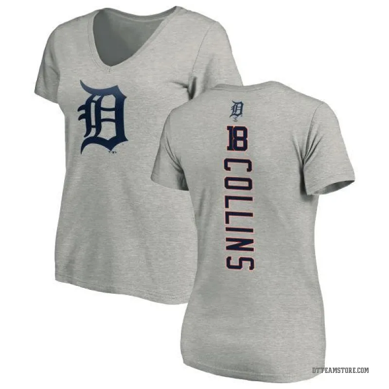 Tyler Collins Women's Ash Detroit Tigers Backer Slim Fit T-Shirt -