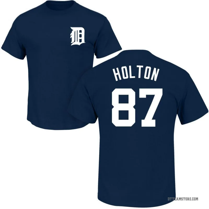 Tyler Holton Men's Navy Detroit Tigers Roster T-Shirt -