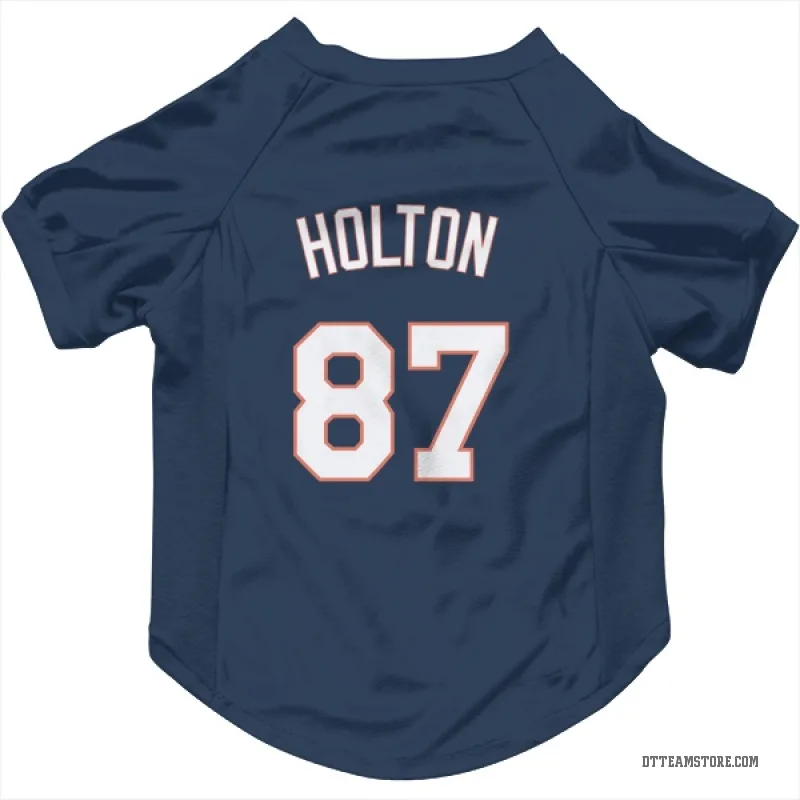 Tyler Holton Navy Detroit Tigers Cat & Dog Pet Jersey