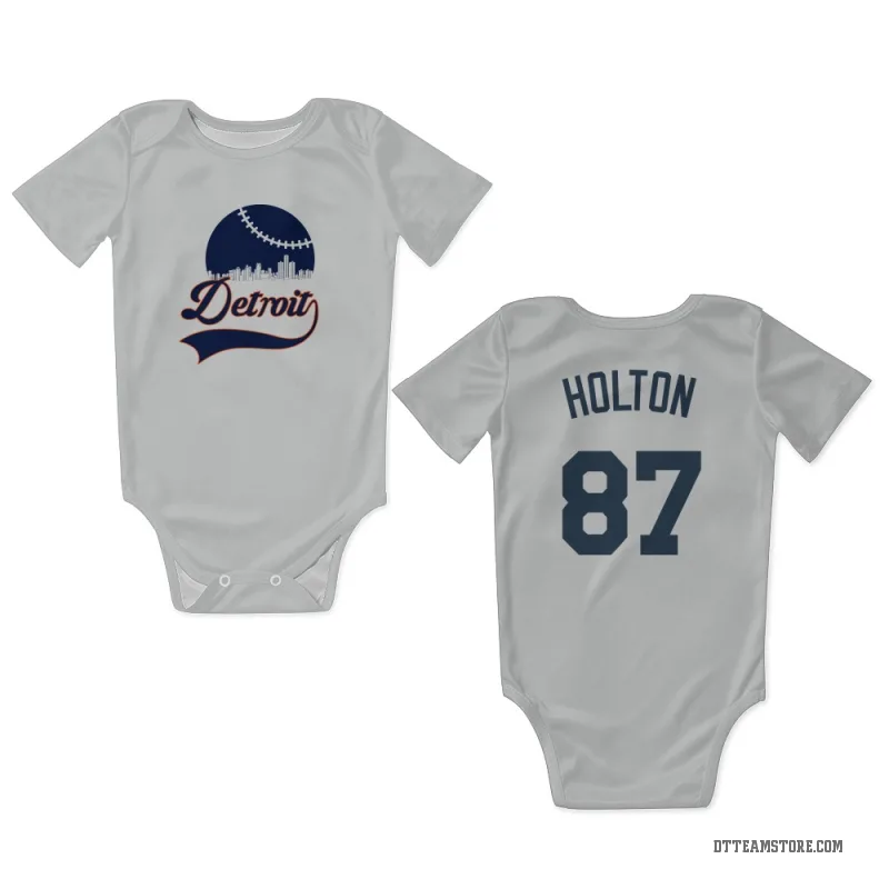 Tyler Holton White Detroit Tigers Newborn & Infant Bodysuit