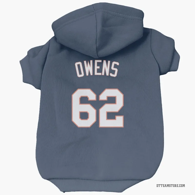 Tyler Owens Navy Detroit Tigers Cat & Dog Pet Hoodie