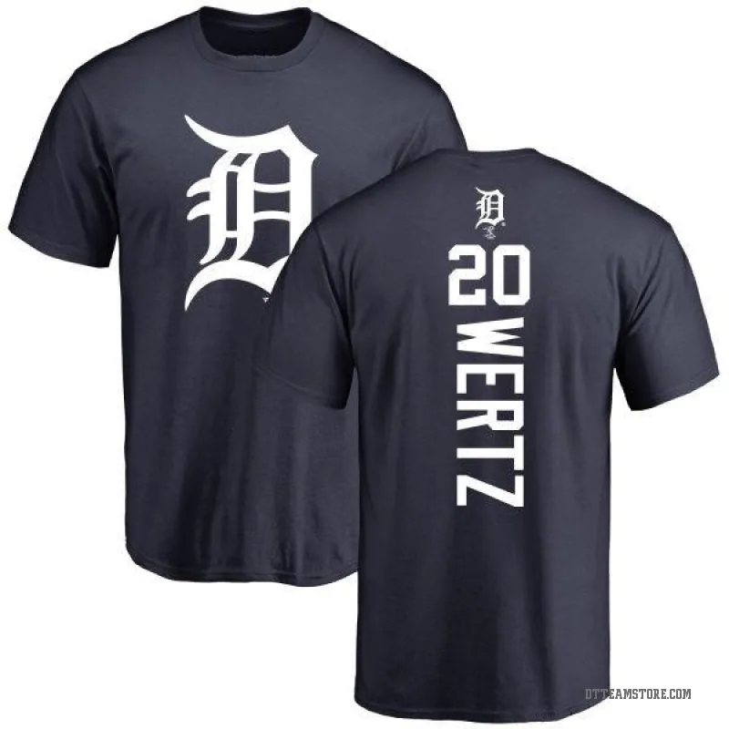 Vic Wertz Men's Navy Detroit Tigers Backer T-Shirt -