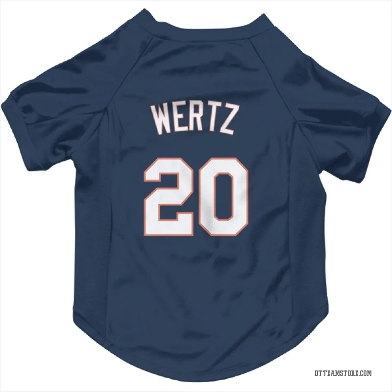 Vic Wertz Navy Detroit Tigers Cat & Dog Pet Jersey