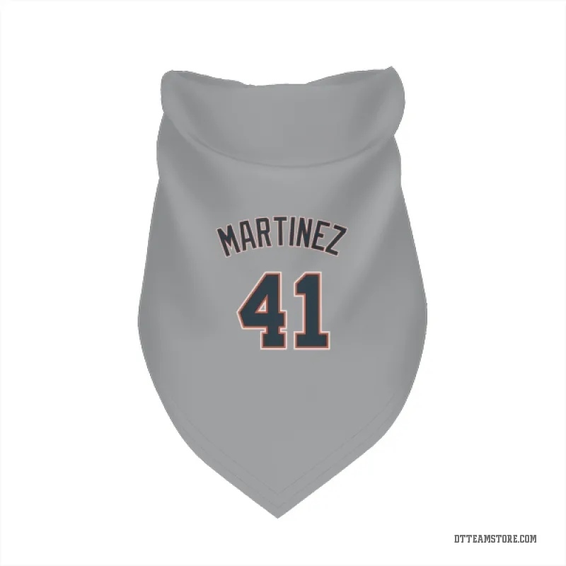 Victor Martinez Gray Detroit Tigers Cat & Dog Pet Bandana