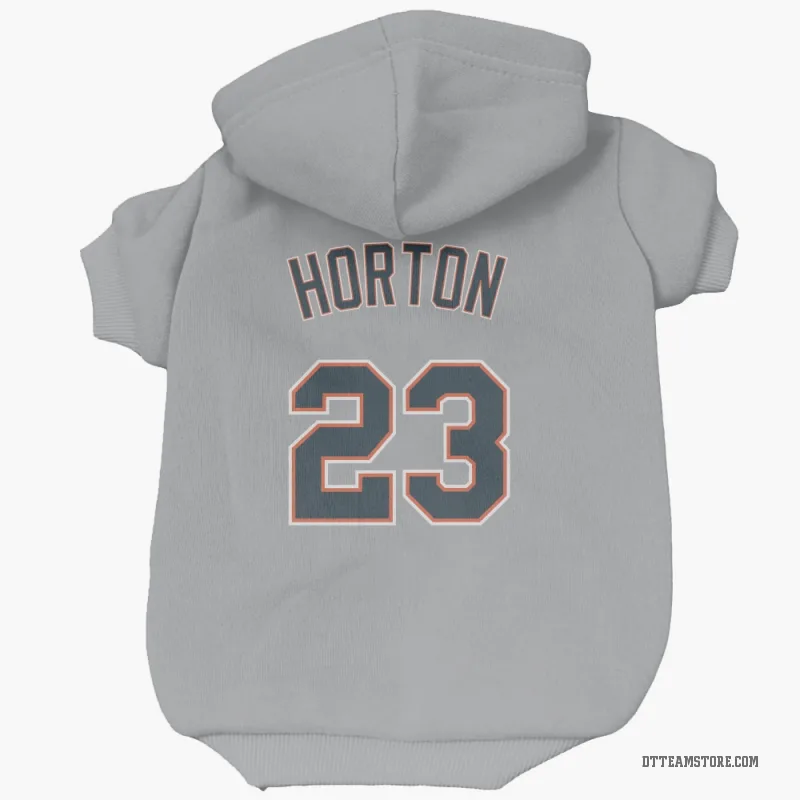 Willie Horton Gray Detroit Tigers Cat & Dog Pet Hoodie