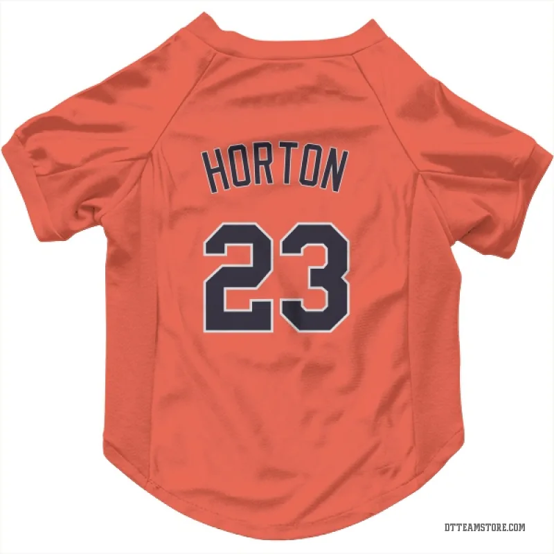 Willie Horton Orange Detroit Tigers Cat & Dog Pet Jersey