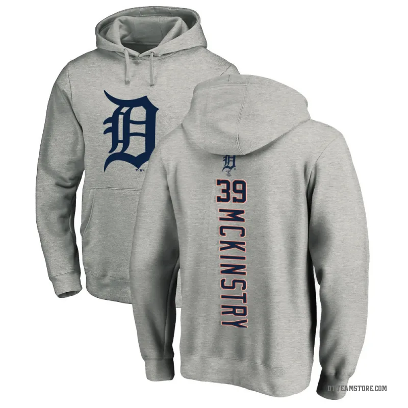 Zach McKinstry Men's Detroit Tigers Ash Backer Pullover Hoodie